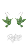 Hummingbird earrings back