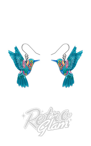 Erstwilder Frida's Hummingbird Drop Earrings
