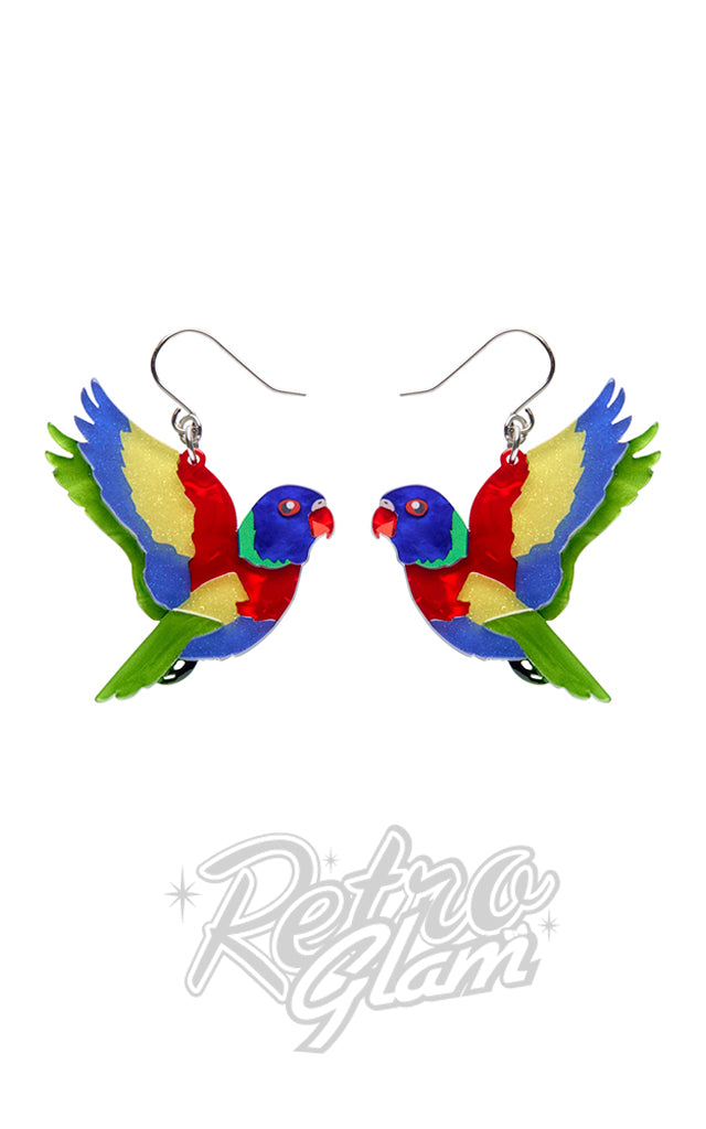Erstwilder Lulu The Lorikeet Earrings