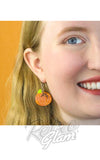 Erstwilder Midnight Magic Pumpkin Drop Earrings model