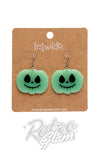 pumpkin Jack O Lantern earrings glow dark