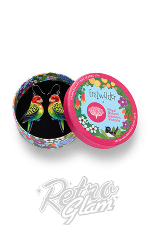 Erstwilder Eastern Rosella Drop Earrings box