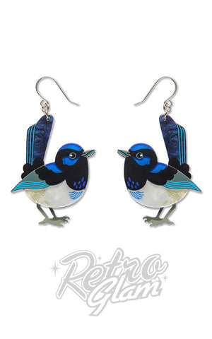 Erstwilder Superb Fairy Wren Earrings