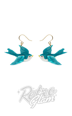 Erstwilder Graceful Swallow Drop Earrings