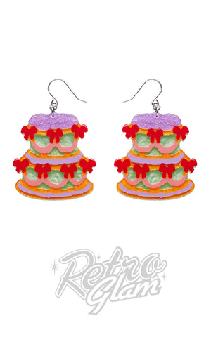 Erstwilder Vintage Dreams Showstopper Cake Drop Earrings