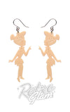 Erstwilder Wilma Flinstone Drop Earrings back