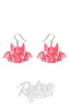 Erstwilder Winged Kitty Drop Earrings back
