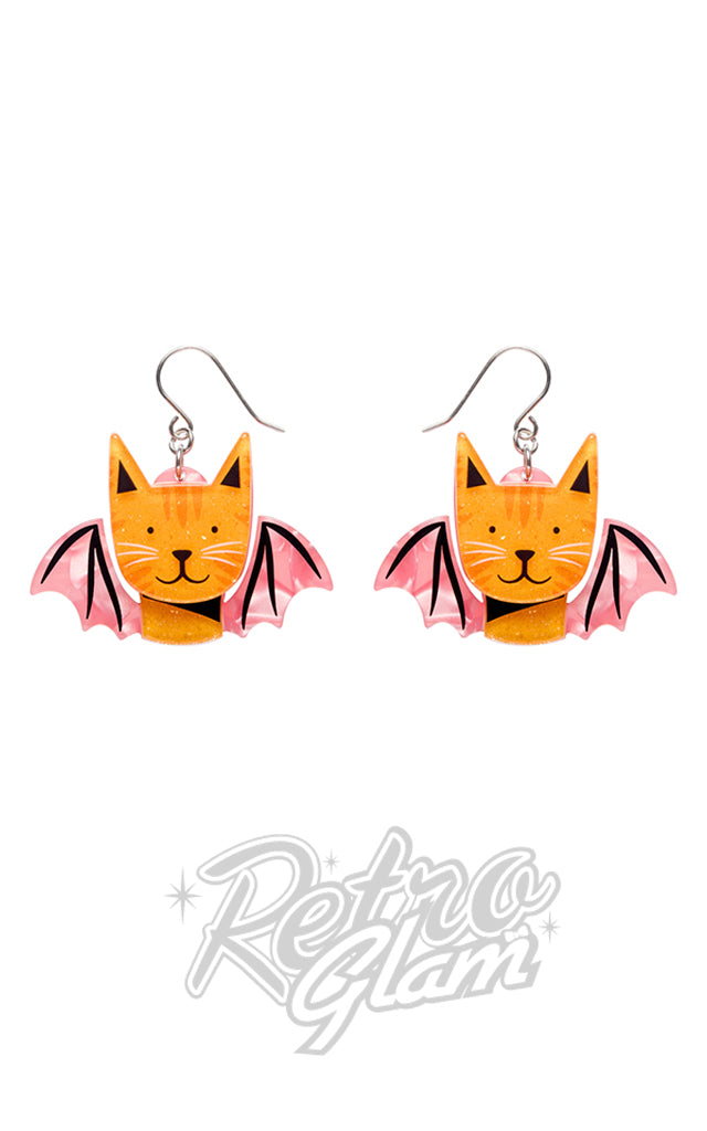 Erstwilder Winged Kitty Drop Earrings - SOLD OUT