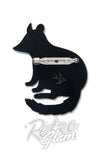 Erstwilder Eastern Quoll Brooch back