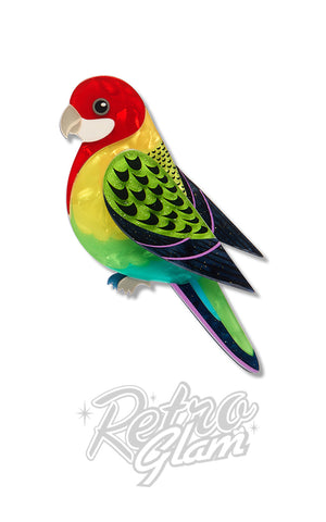 Erstwilder Eastern Rosella Brooch
