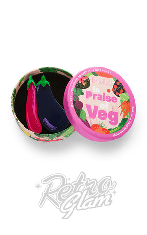 Erstwilder Eggplant Envy Brooch box