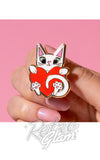 Erstwilder Kalila Kitty Enamel Pin model