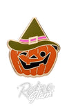 Witch pumpkin enamel pin