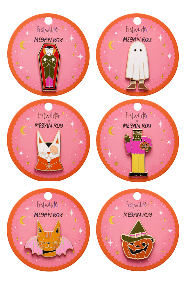 Erstwilder Haunted Heart Enamel Pins