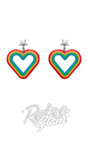 Erstwilder Rainbow Brite Essential Earrings heart