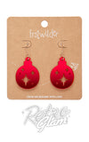 Erstwilder Merry Menagerie Essential Earrings baubles red