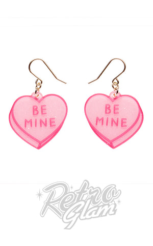 Erstwilder Candy Hearts Essential Earrings be mine
