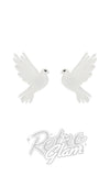 Christmas earrings dove