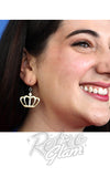 Erstwilder London Calling Essential Earrings gold crown