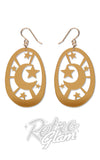 Erstwilder Fairytales Moonlight Drop Earrings gold