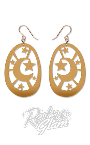 Erstwilder Fairytales Moonlight Drop Earrings gold