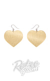 Erstwilder Spellbound heart earrings gold