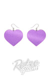 Erstwilder Spellbound heart earrings purple