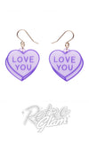 Erstwilder Candy Hearts Essential Earrings love you