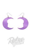 Erstwilder Spellbound Moon earrings purple
