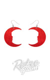 Erstwilder Spellbound Moon earrings red