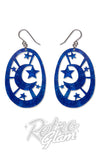 Erstwilder Fairytales Moonlight Drop Earrings navy