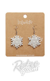 earrings snowflakes drops