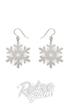 Christmas earrings snowflakes drops