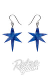 star earrings blue