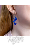 Swallows earrings model