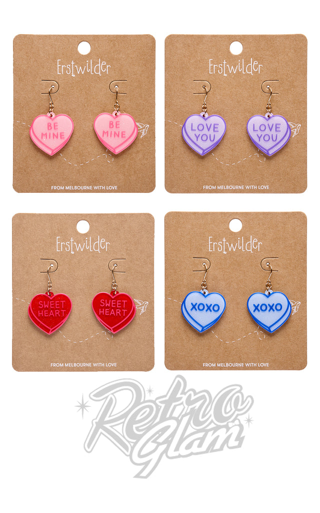 Erstwilder Candy Hearts Essential Earrings