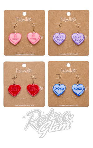 Erstwilder Candy Hearts Essential Earrings