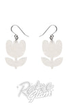 Erstwilder Pete Cromer Tulip Drop Earrings white