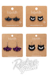 Erstwilder Halloween 2023 Earrings - Bats & Cats