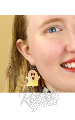 Erstwilder Halloween ghost earrings model