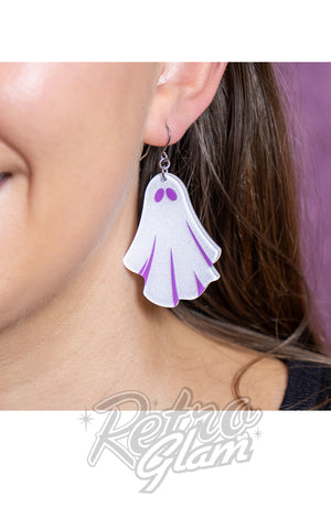Ghost earrings white