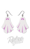 White ghosts earrings