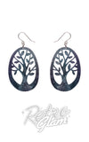 Erstwilder Pete Cromer North America  Essential Earrings tree navy