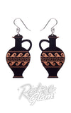 lekythos black earrings