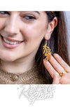 Erstwilder Greek Odyssey Essential Earrings olive branch gold