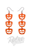Erstwilder Haunted Heart Essential Earrings pumpkin orange