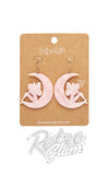 Erstwilder Essentials Earrings - Fairy Moon pink card