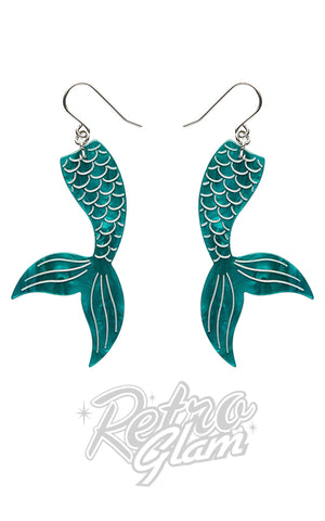 Erstwilder Pete Cromer Essentials Earrings mermaid green