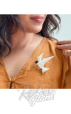 Erstwilder New Zealand Fairy Tern Brooch model