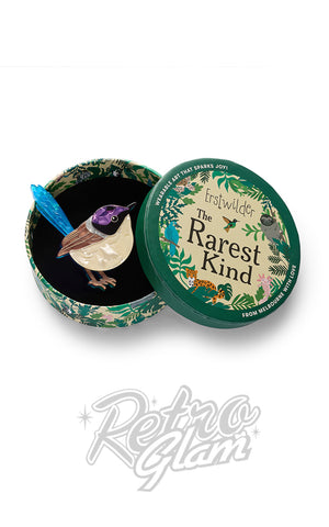 Erstwilder Purple-Crowned Fairy Wren Brooch box
